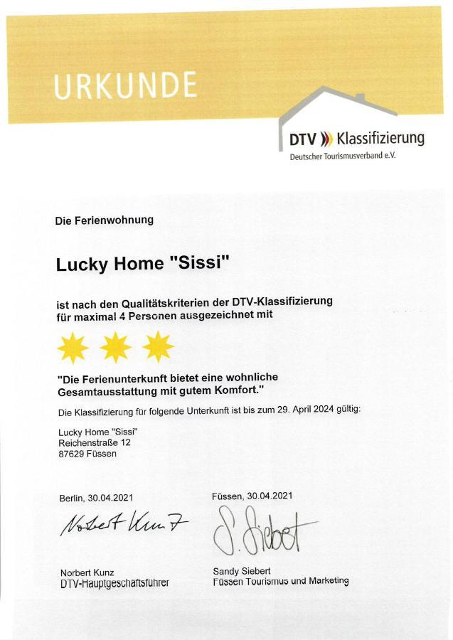 Lucky Home Sissi Appartment Fussen Bagian luar foto